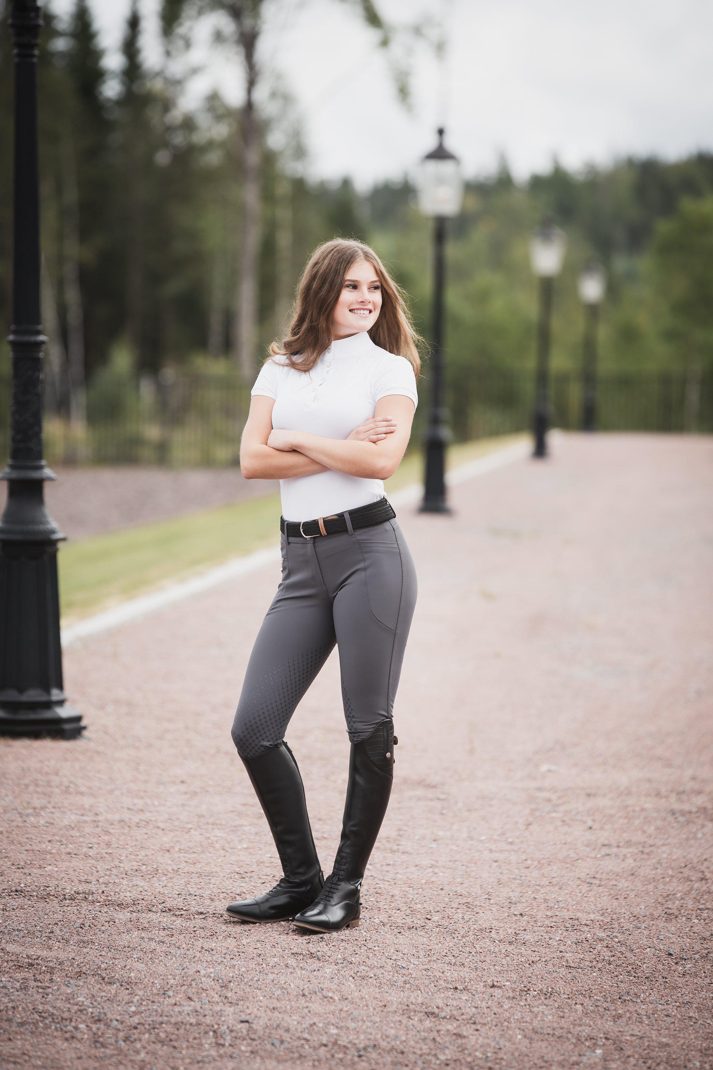 Horse Life Stella Ratsastushousut High Knee Silicone Super-X  - Navy - 3