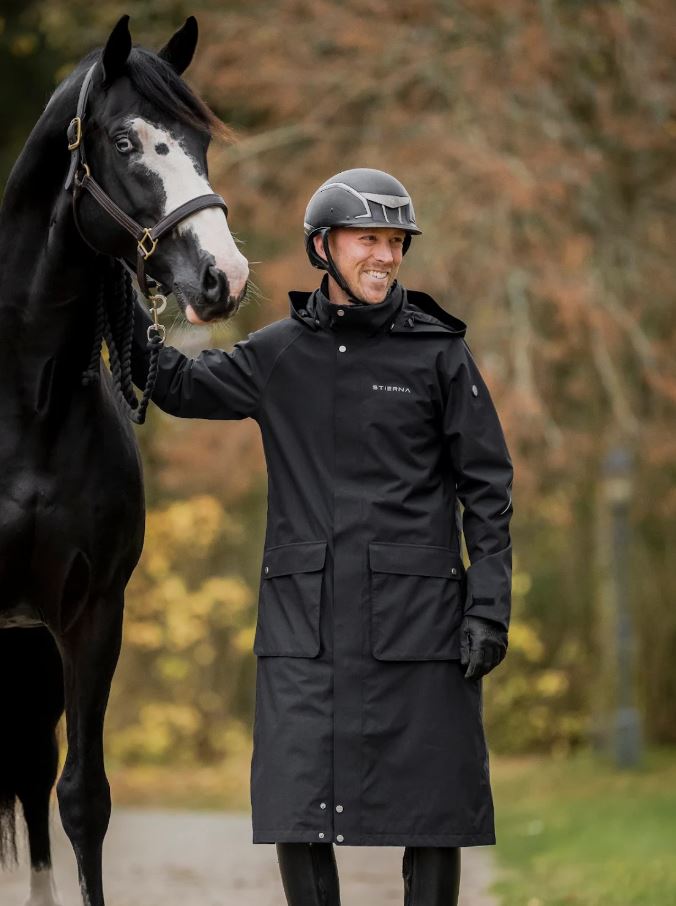 Stierna Sky Raincoat Men - Black - Breathable function