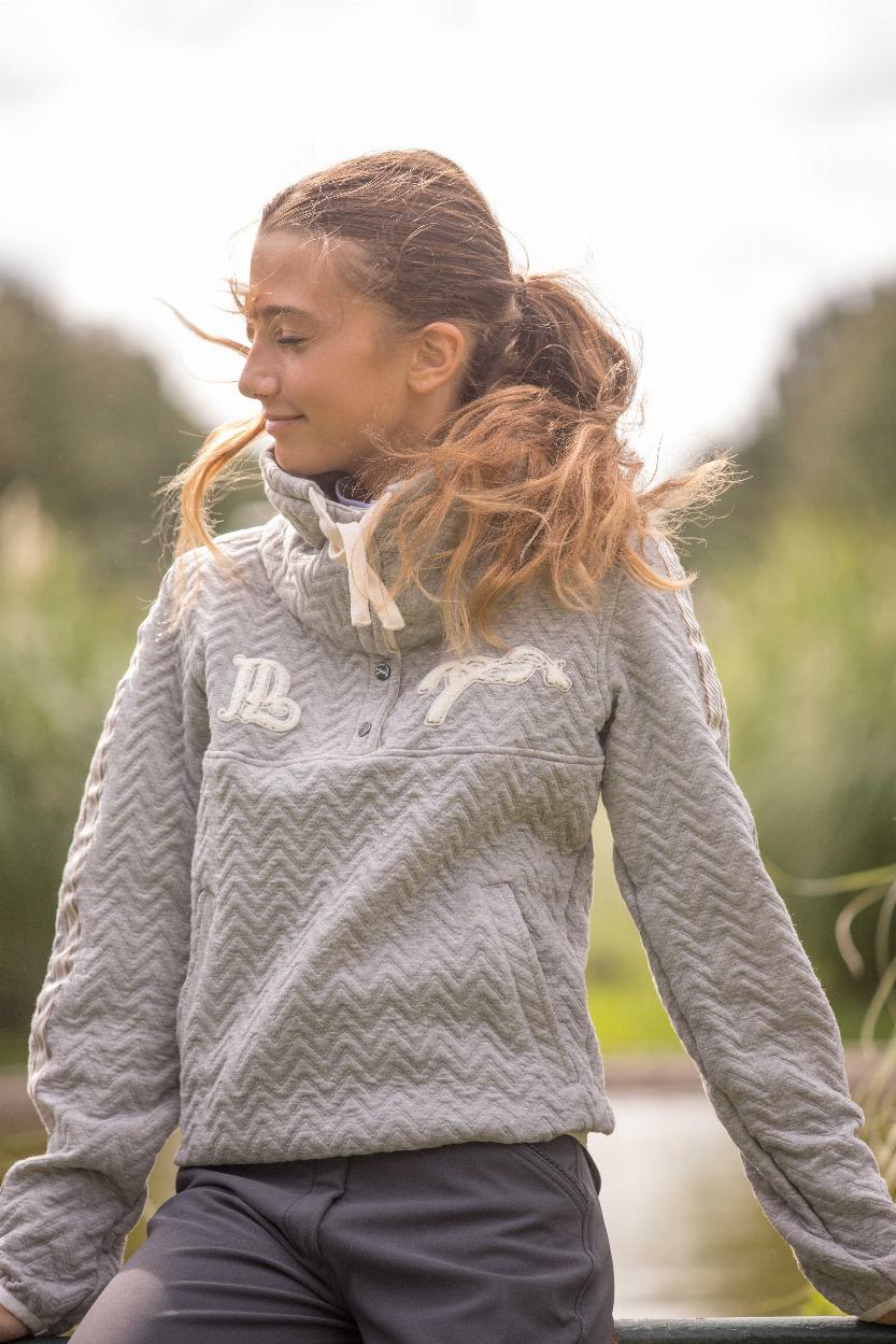 Penelope Pepita Hoodie Grå