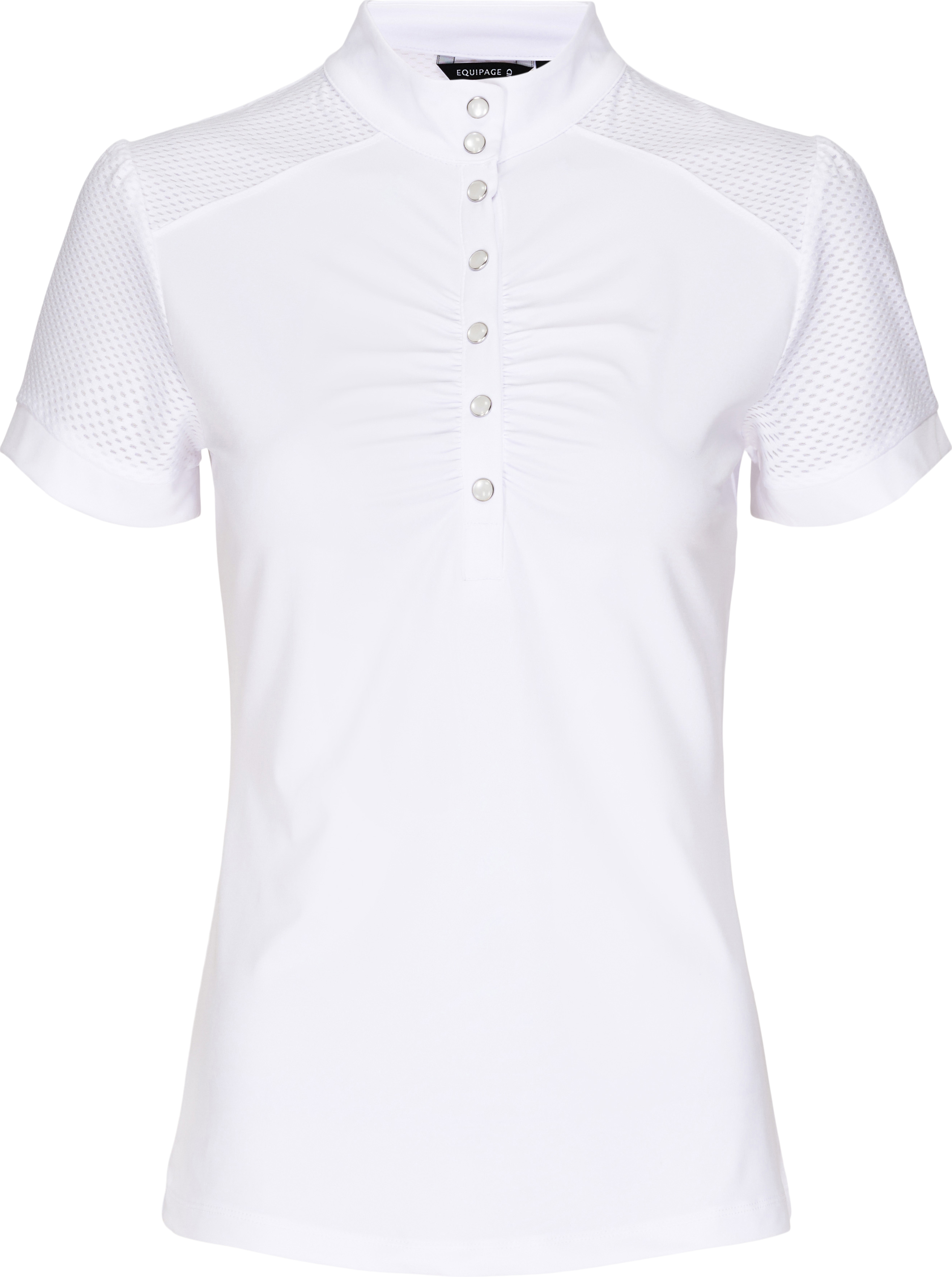 Equipage Teen Hazel Show Shirt, Short Sleeve - White, 164