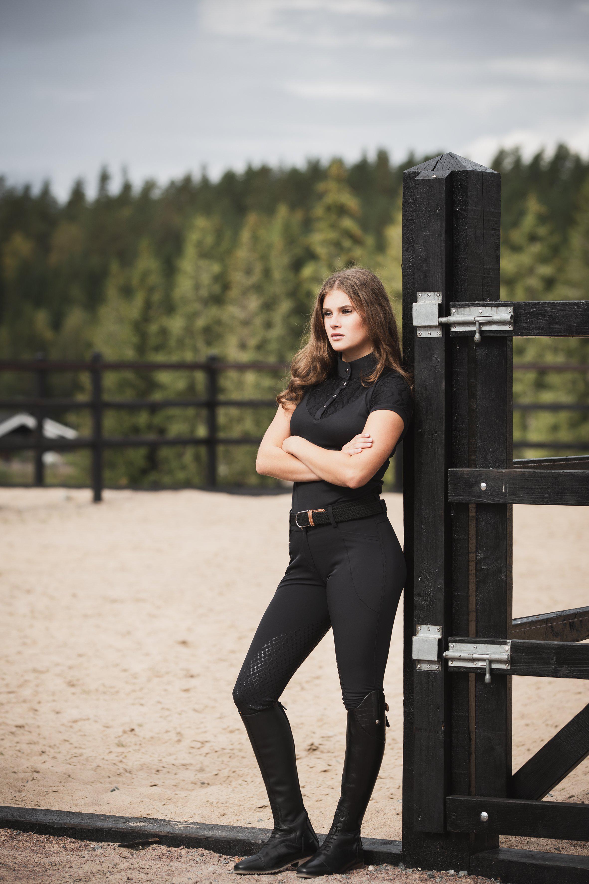 Horse Life Stella Ratsastushousut High Knee Silicone Micro-X - Navy - 4