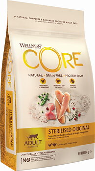 CORE Original Adult Kissanruoka Steriloiduille Kissoille - Kalkkuna ja Kana
