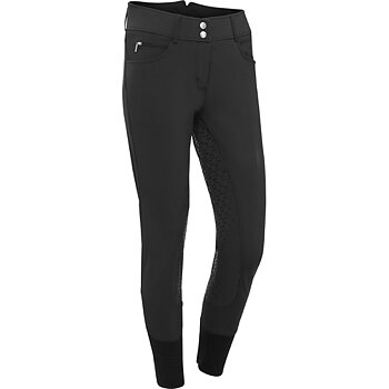 Equipage Andalouse Vollbesatz-Reithose, Hoher Bund Schwarz