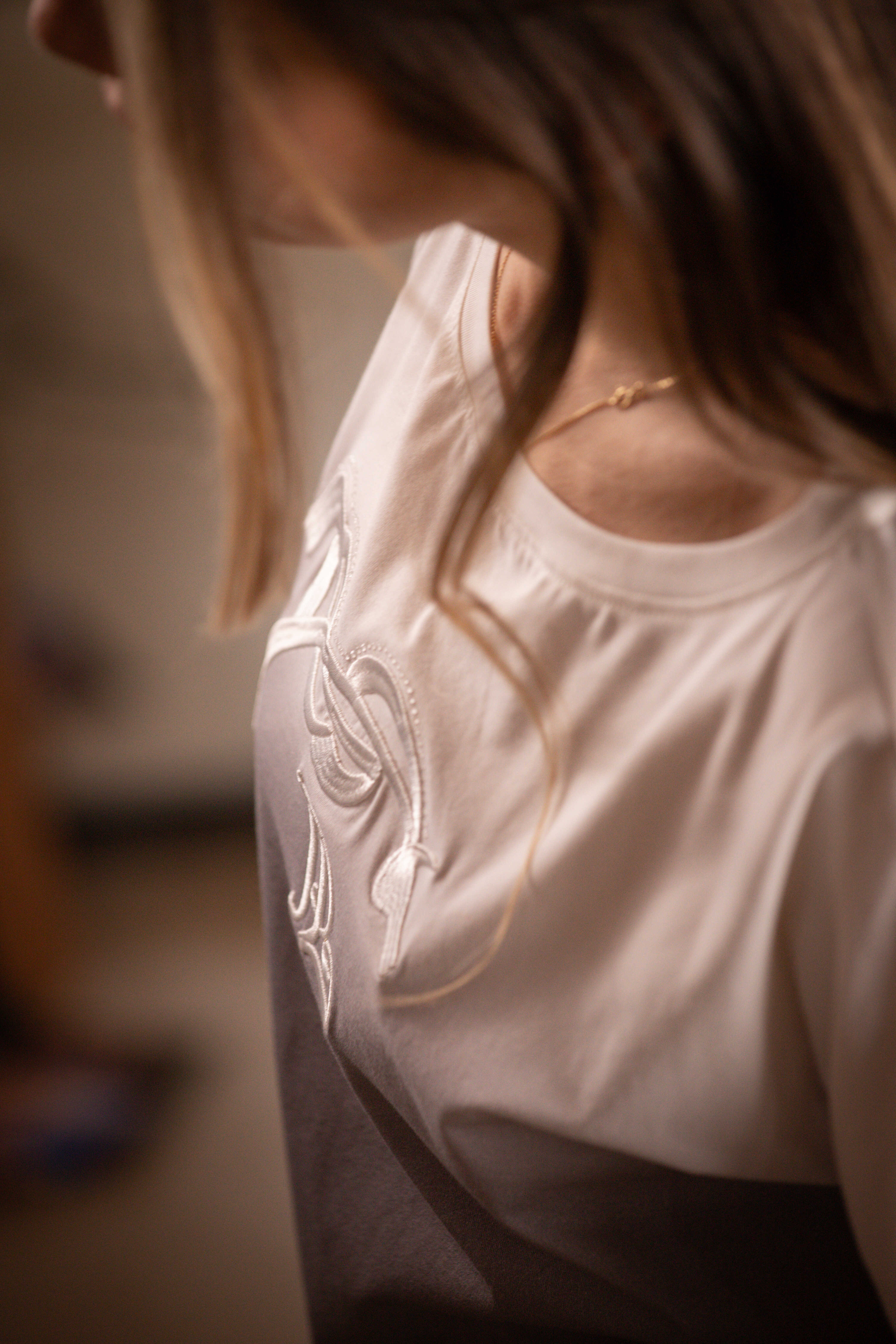 Penelope Poppy Strass T-shirt med Glitter Grå - 3