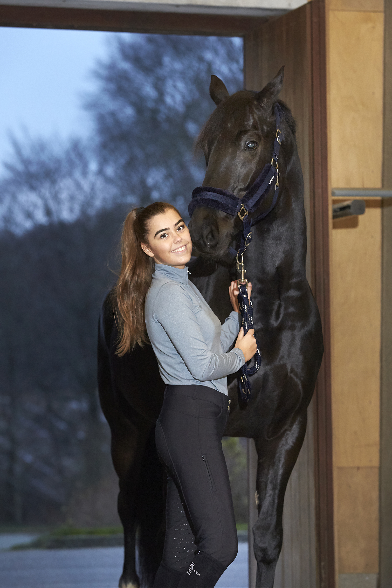Equipage Janet Ratsastushousut Kokopaikkaiset Softshell Musta - 2