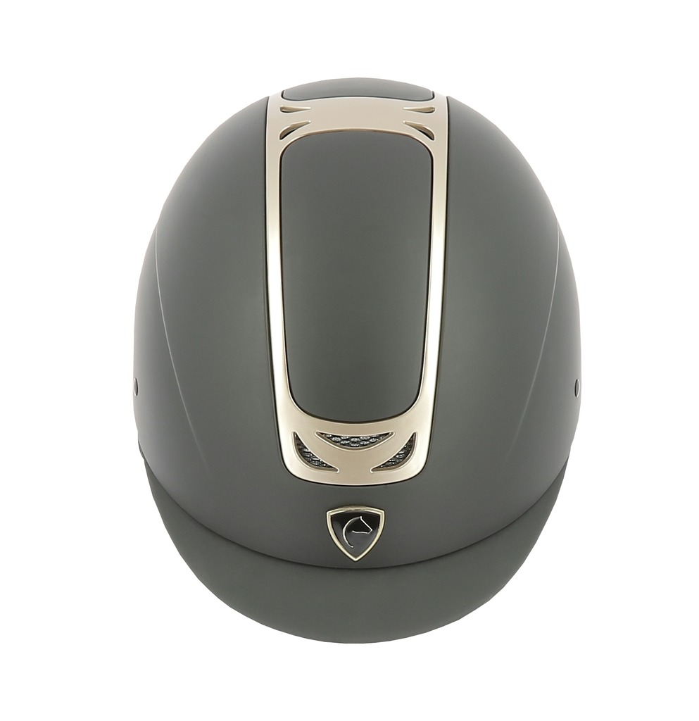 EQUITHEME 'Pepit' Helmet Black/Pink Gold, XS/49-51 - 3