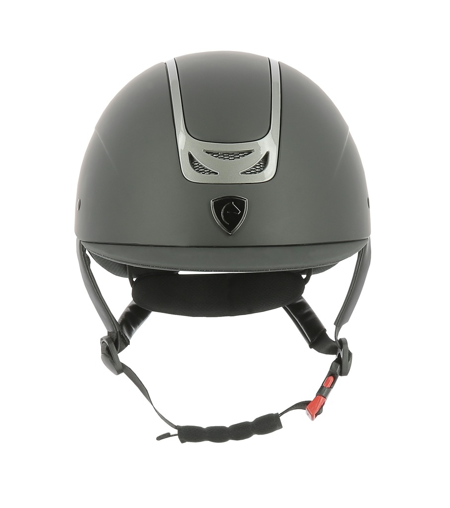 EQUITHEME Pepit Helm Black/Chrome Plated Metallic, XS/49-51 - 3