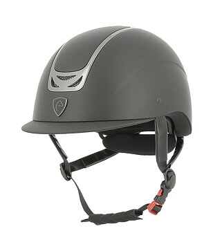 EQUITHEME 'Pepit' Helmet Black/Chrome Plated Metallic, XS/49-51