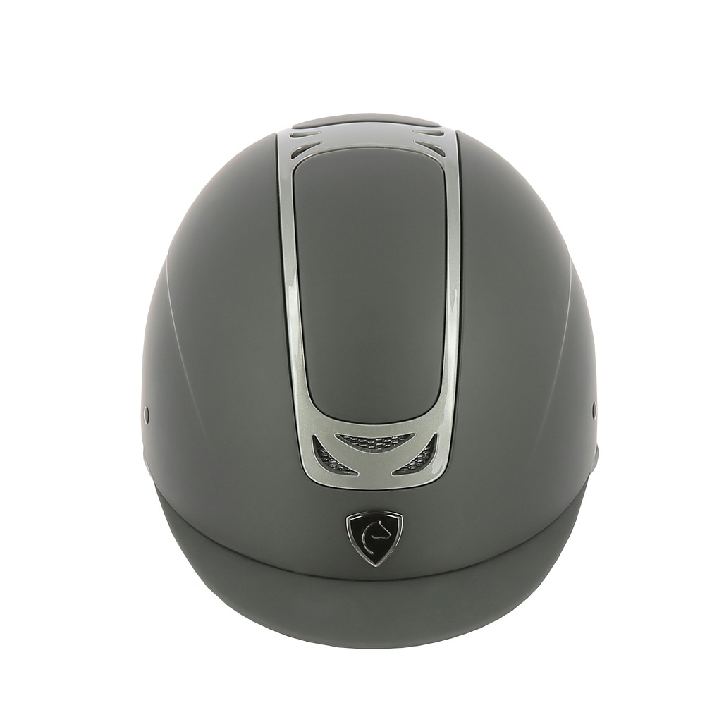 EQUITHEME Pepit Helm Black/Chrome Plated Metallic, XS/49-51 - 6
