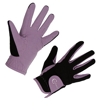 Covalliero Kids Riding Gloves Lilli Starlight, Black/Purple