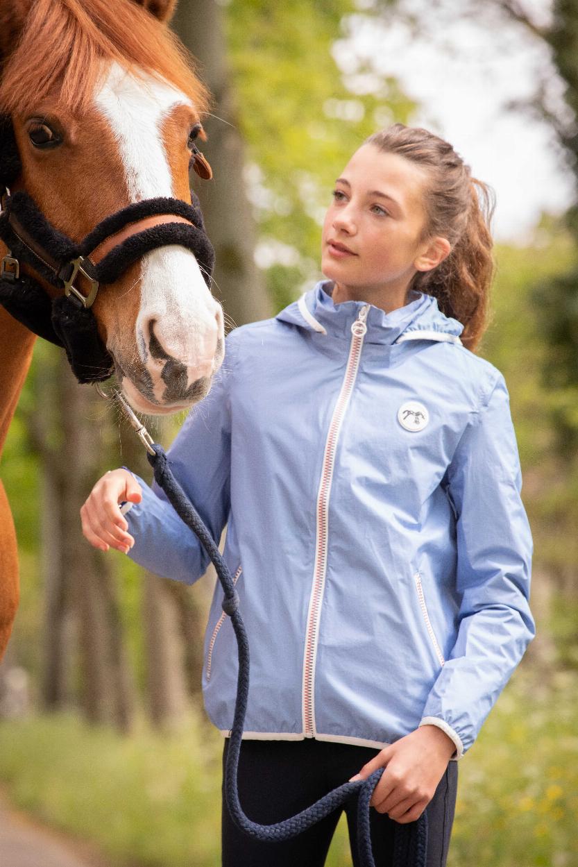 Penelope Kids Rainshort Regnjacka Ljusblå, 12-14 år