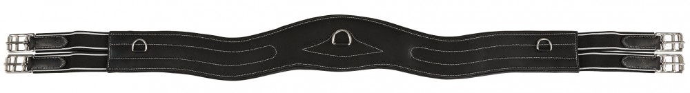 Lippo Basic Anatomisk Sadelgjord i läder- Svart (100)