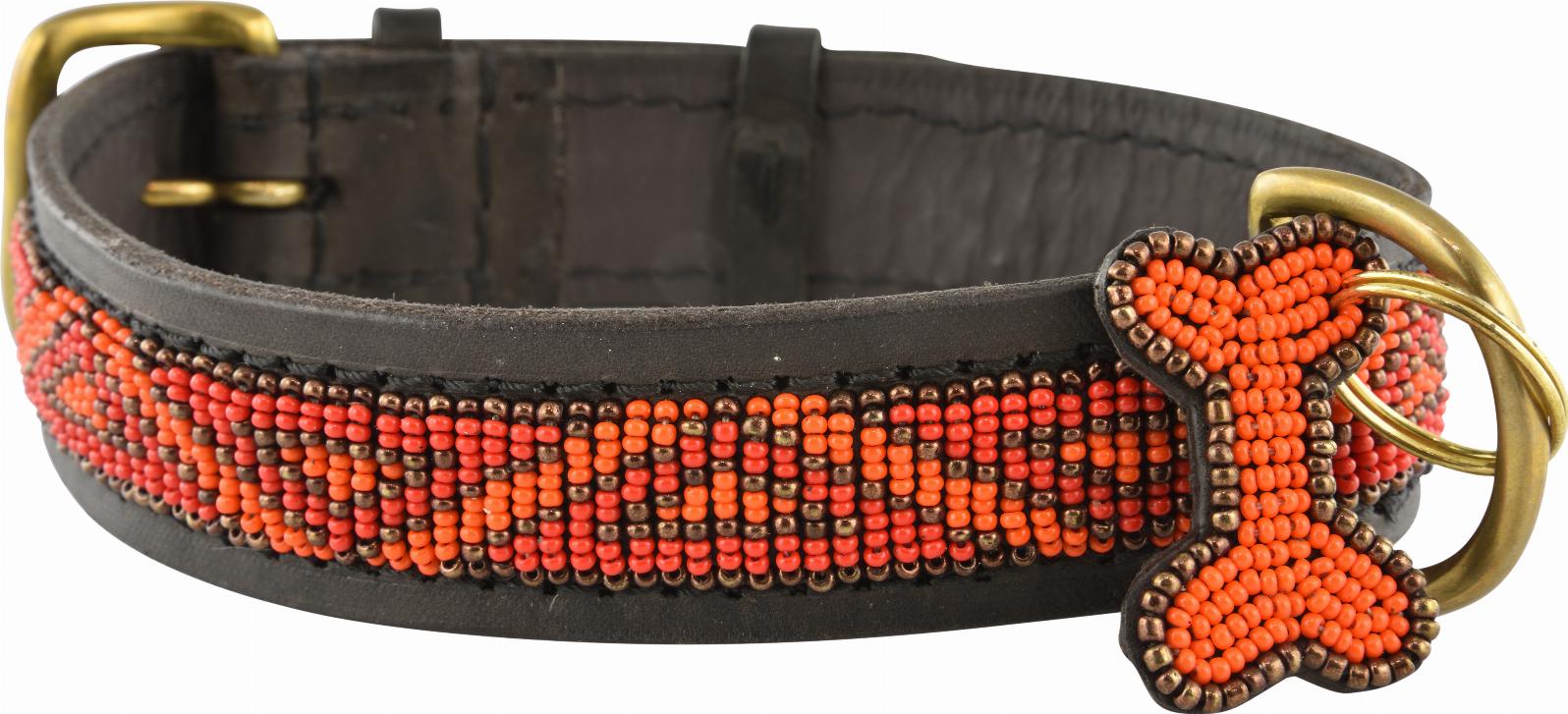 Kampuni Handgjort Hundhalsband Kabaka - Neon (Mini)
