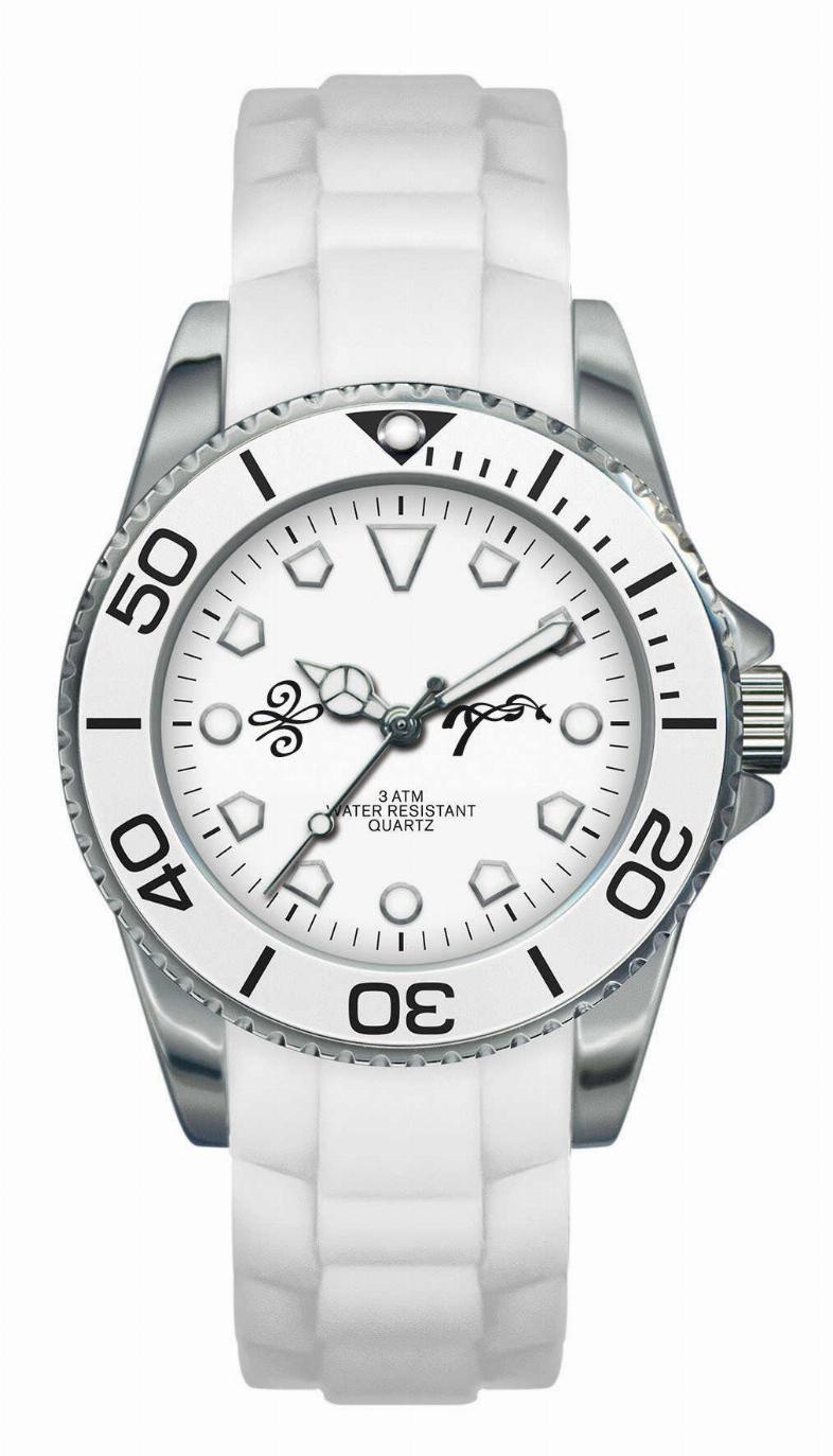 Penelope Sara Damklocka Vit/Silver