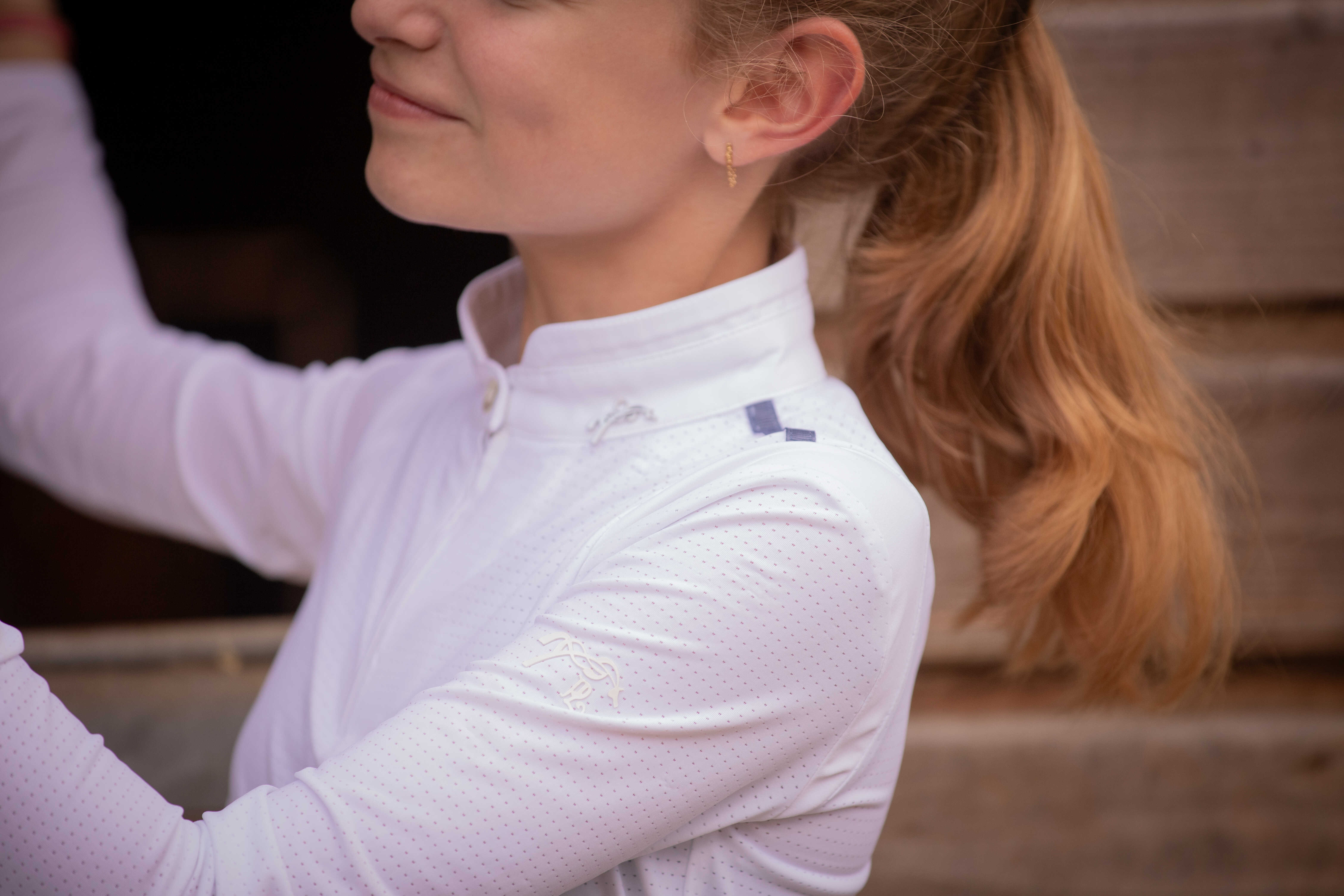 Penelope Seville Mesh Long-Sleeved Competition Top White XL - 2