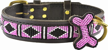 Kampuni Handmade Dog Collar Rafiki - Pink