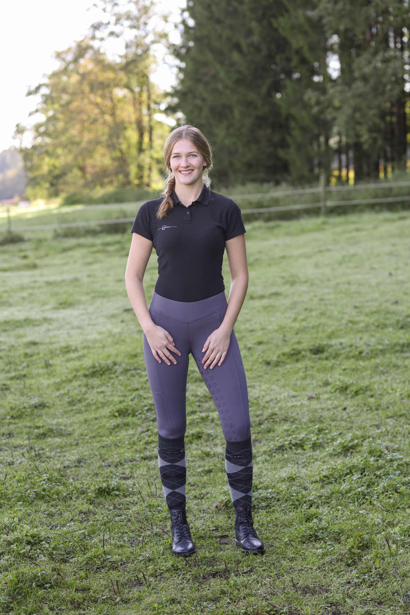 Covalliero Riding Tights ClassicStar Ladies, graphite - 8