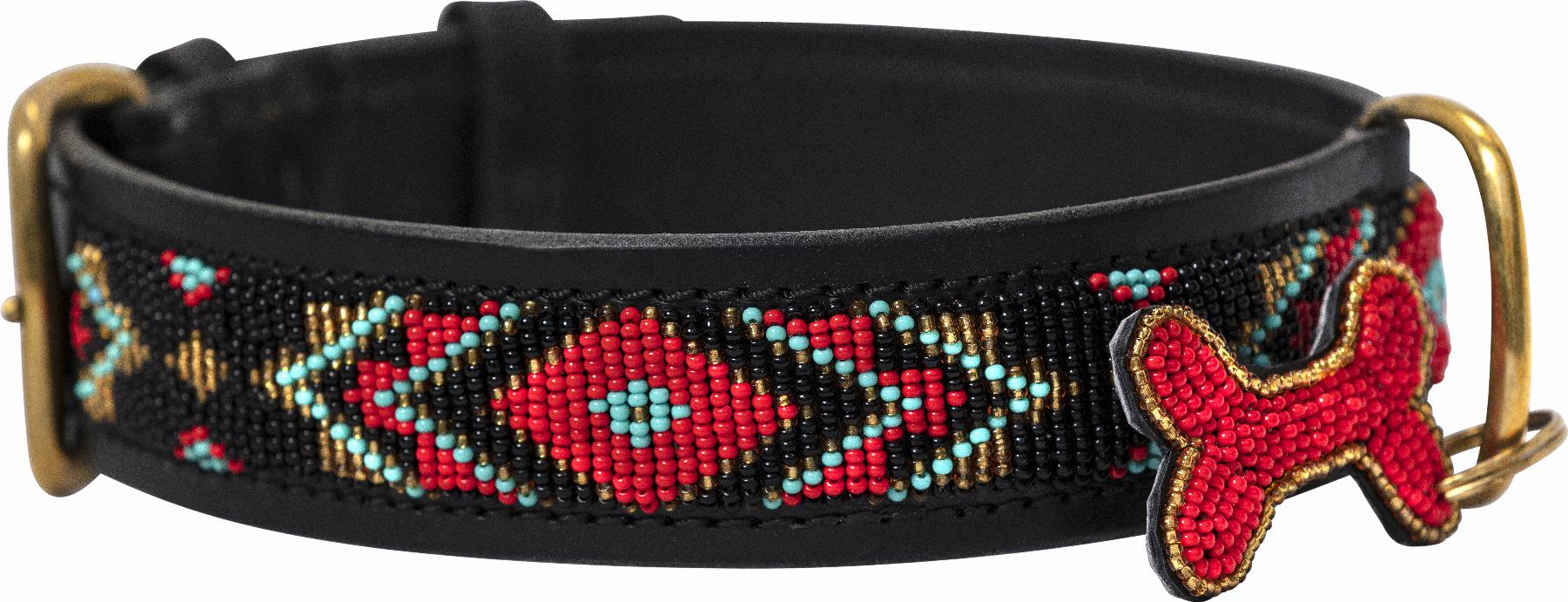 Kampuni Handgjort Hundhalsband Micro Terese - Röd (Mini)