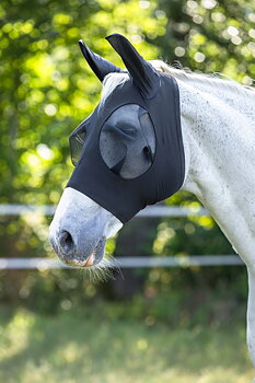 Covalliero Fly Mask FinoStretch, black