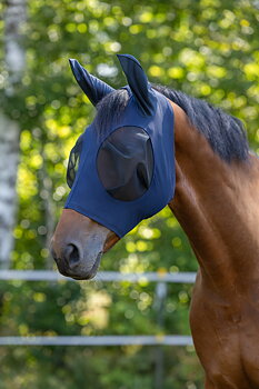 Covalliero Fly Mask FinoStretch, blue
