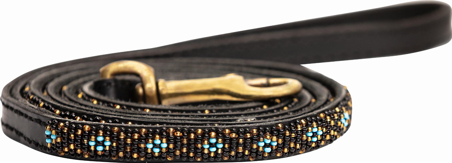 Kampuni Handgjort Hundkoppel Faraja - Turkos (L: 162 x 2,1 cm)