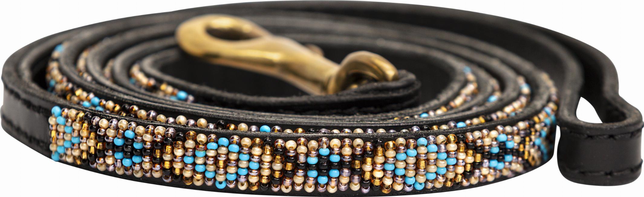 Kampuni Handgjort Hundkoppel Ombima - Turkos (Micro: 152 x 1,4 cm)