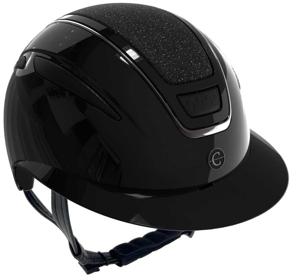Covalliero Ridhjälm Elite Polo, lackerad svart - 2