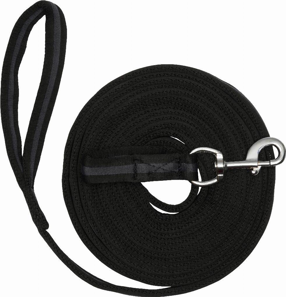 HorseGuard Soft Long Lead - Black/Gray