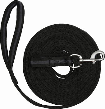 HorseGuard Soft Long Lead - Black/Gray