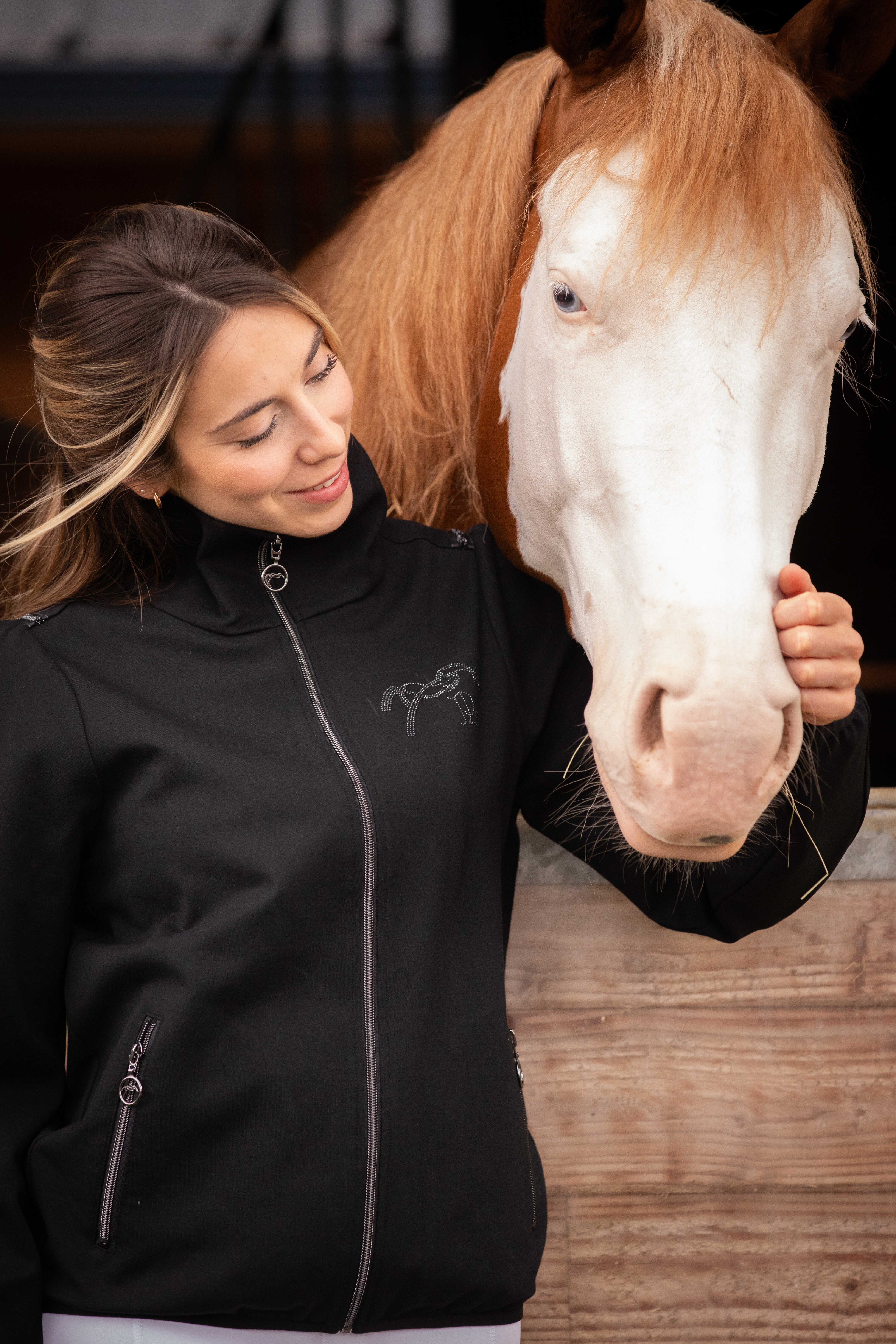 Penelope Tweeny Rhinestone Ridjacka Svart - 2
