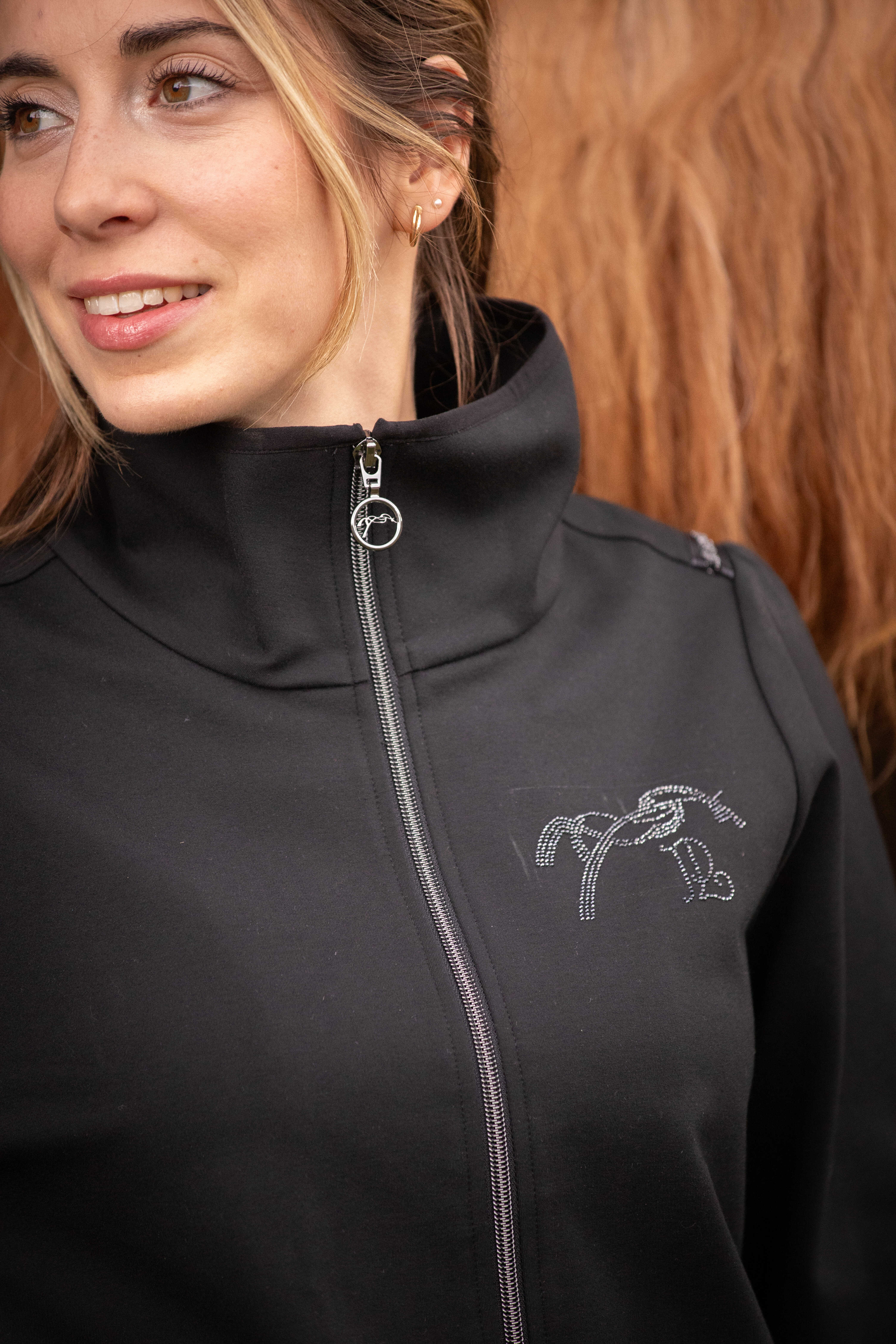 Penelope Tweeny Rhinestone Ridjacka Svart - 6