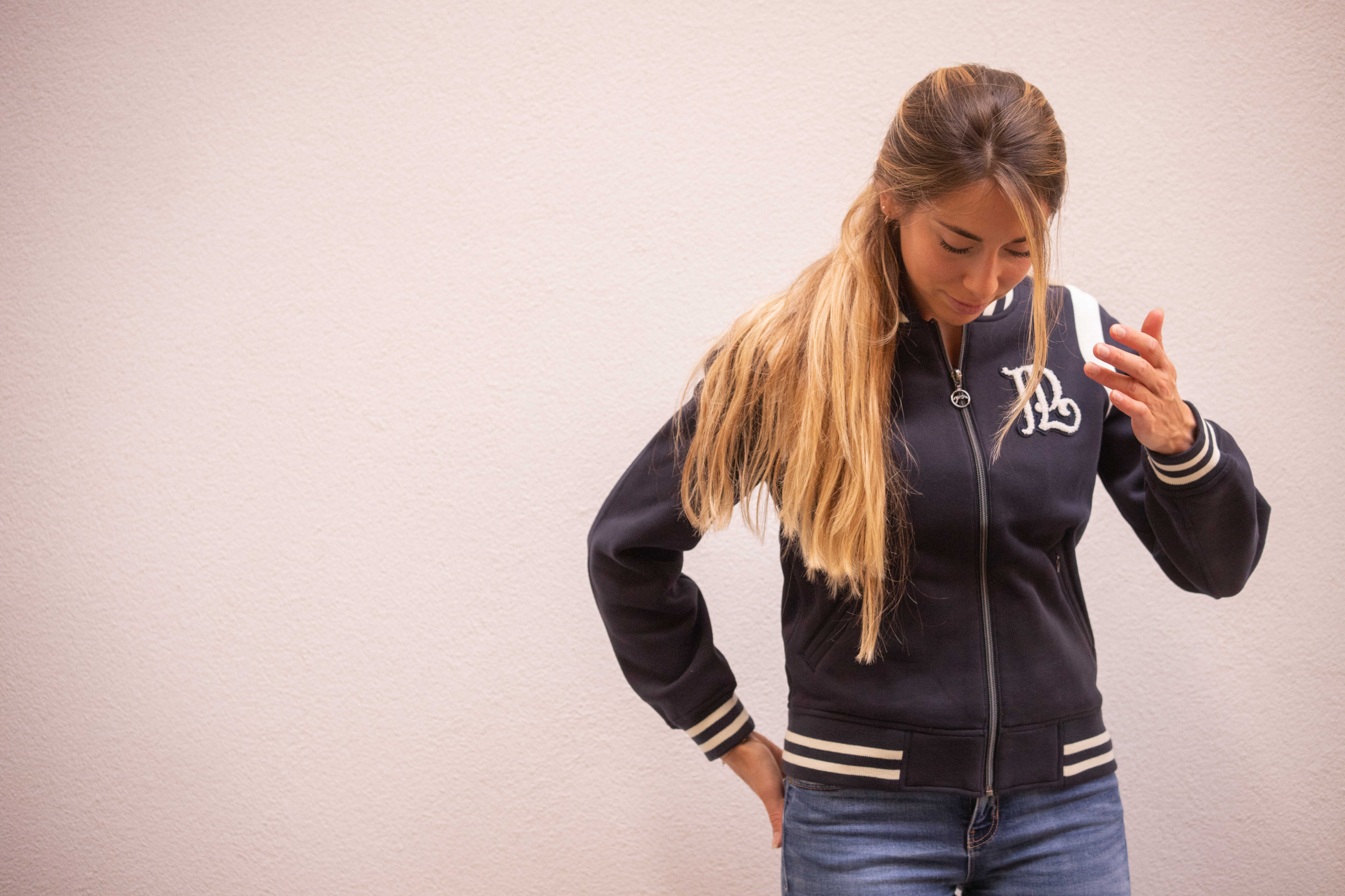 Pénélope University Jacket Navy/white - 5