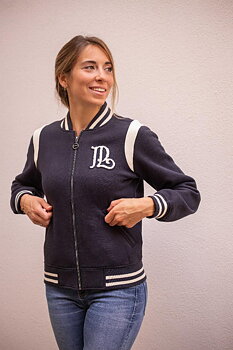 Pénélope University Jacket Navy/white