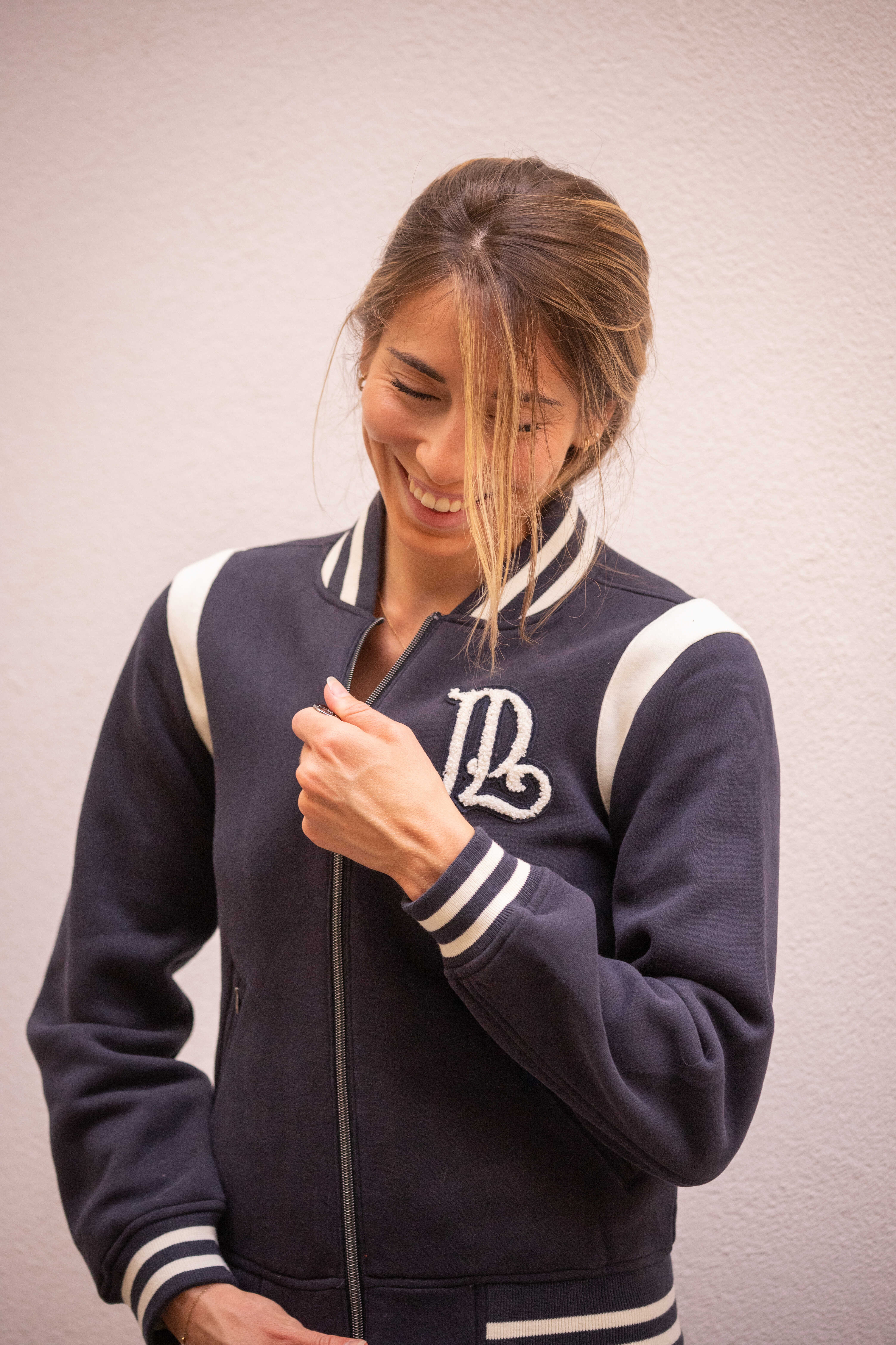 Pénélope University Jacket Navy/white - 8