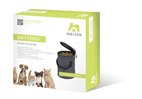 Kokoontaitettava Maelson Soft Feedo ‑säilytysastia ruualle 2,3 l - 3