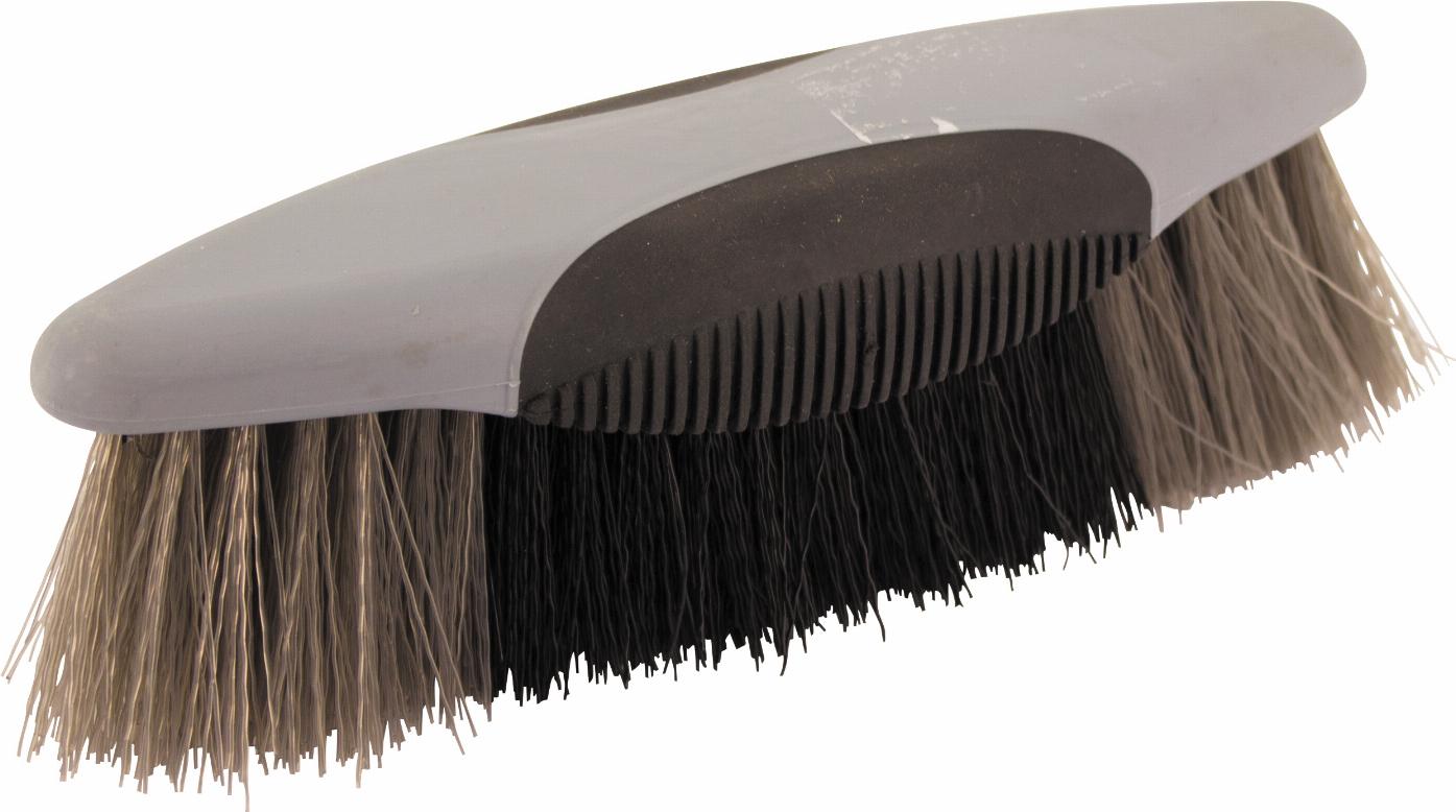 HorseGuard Softtouch Rotborste - Grå 20 cm Medium