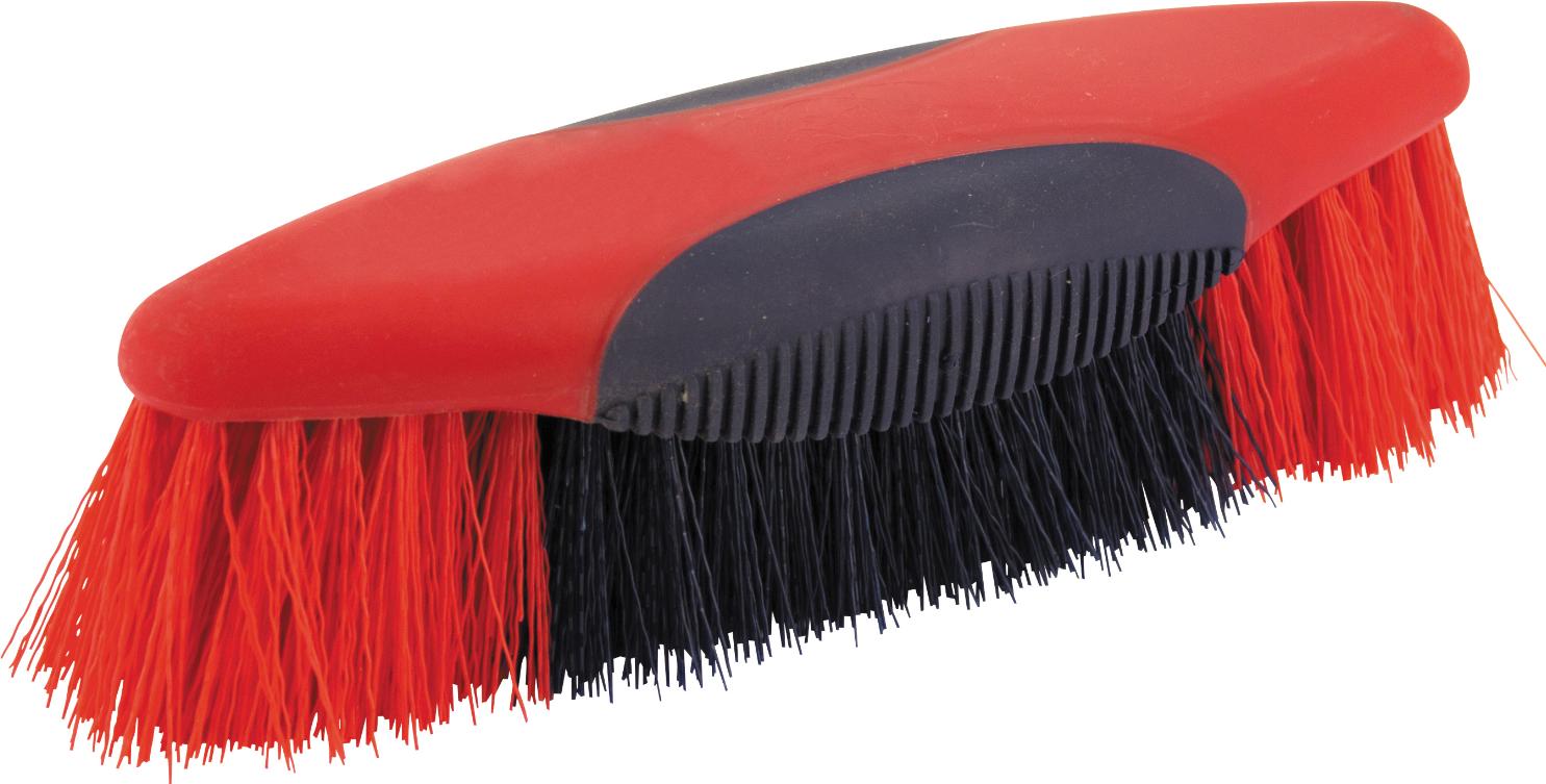 HorseGuard Softtouch Dandy-Bürste - Rot 20 cm