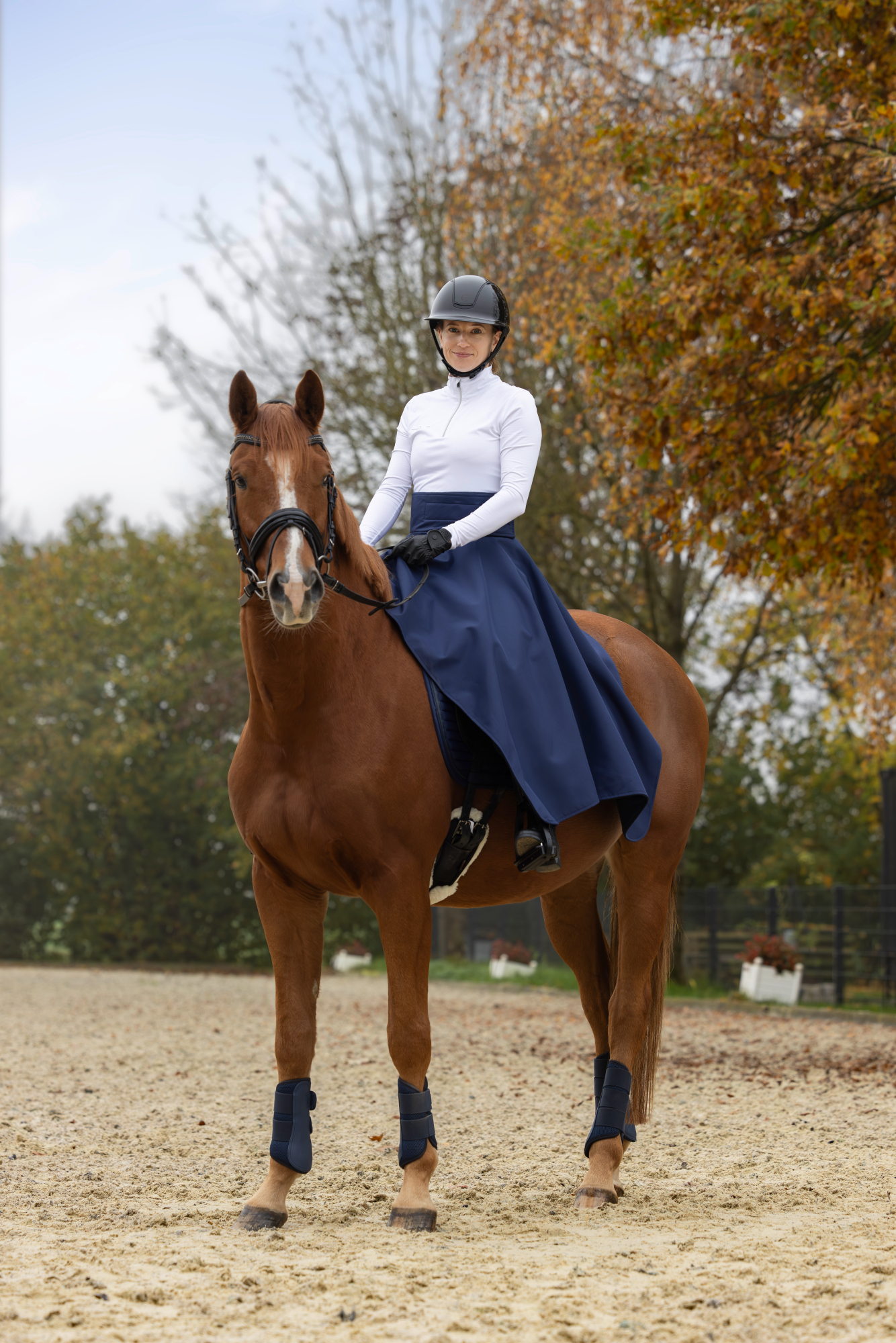 Covalliero Thermal Riding Skirt, navy - 3