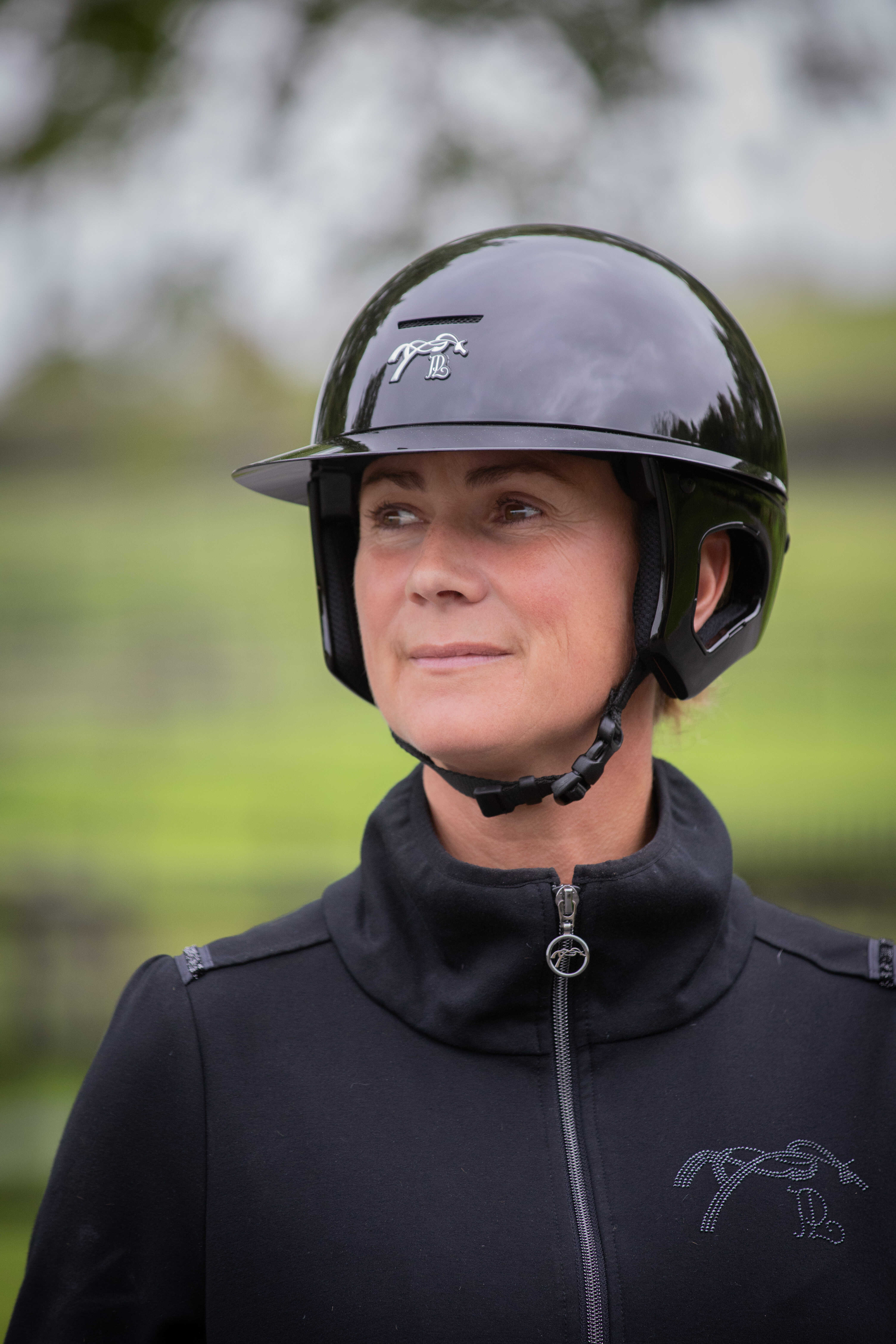 Pénélope Long Peak Helmet Black/shiny black - 2
