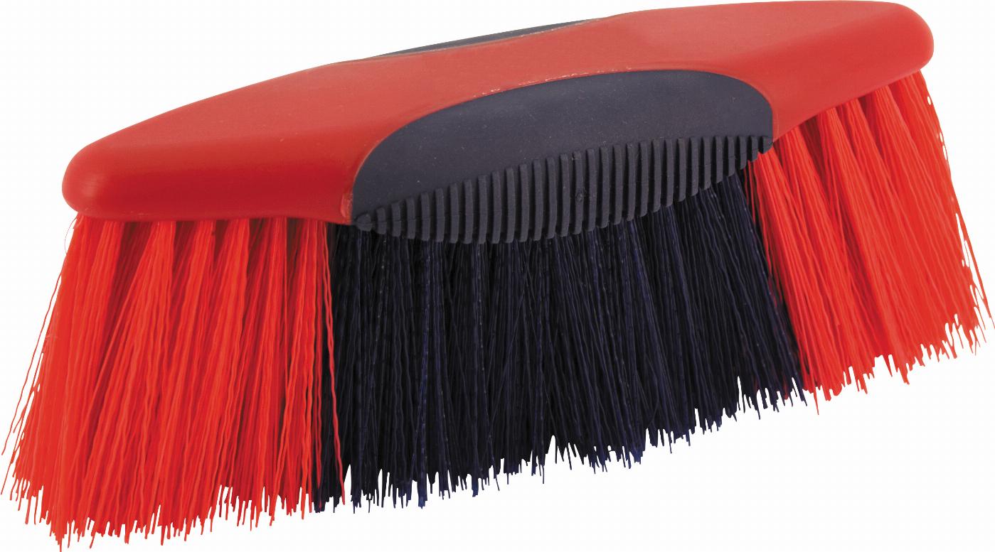 HorseGuard Softtouch Dandy-Bürste - Rot 20 cm