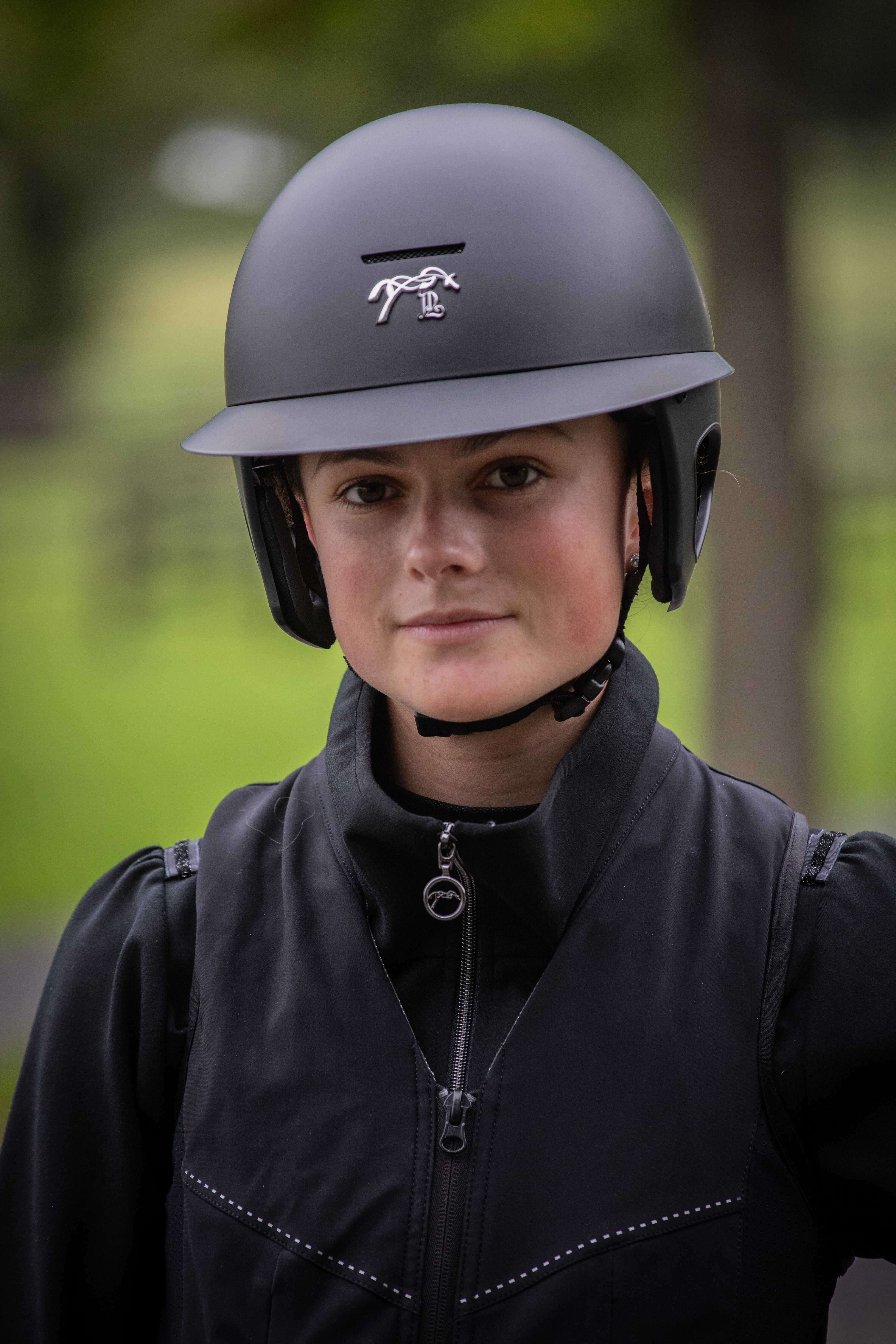 Penelope Long Peak Ratsastuskypärä Matte Black - 2