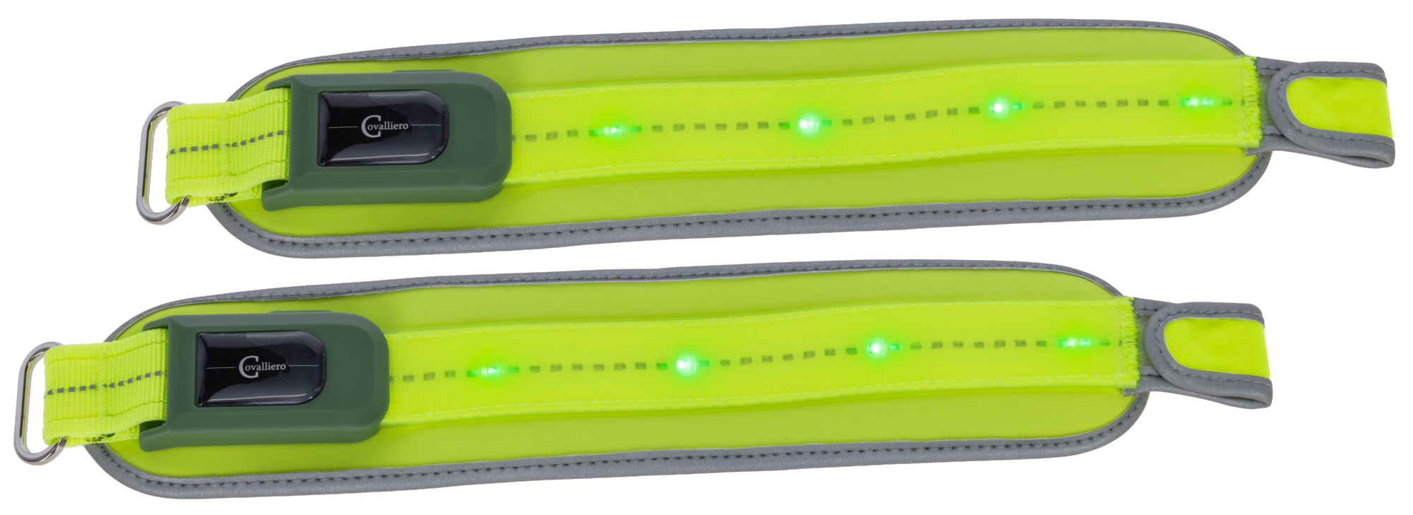 Covalliero Högsynliga benskydd LED, par