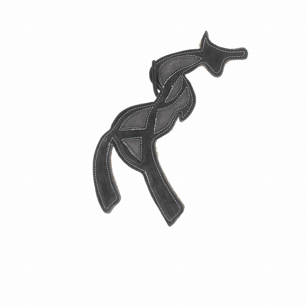 Pénélope Pferdespielzeug Schwarz/Grau