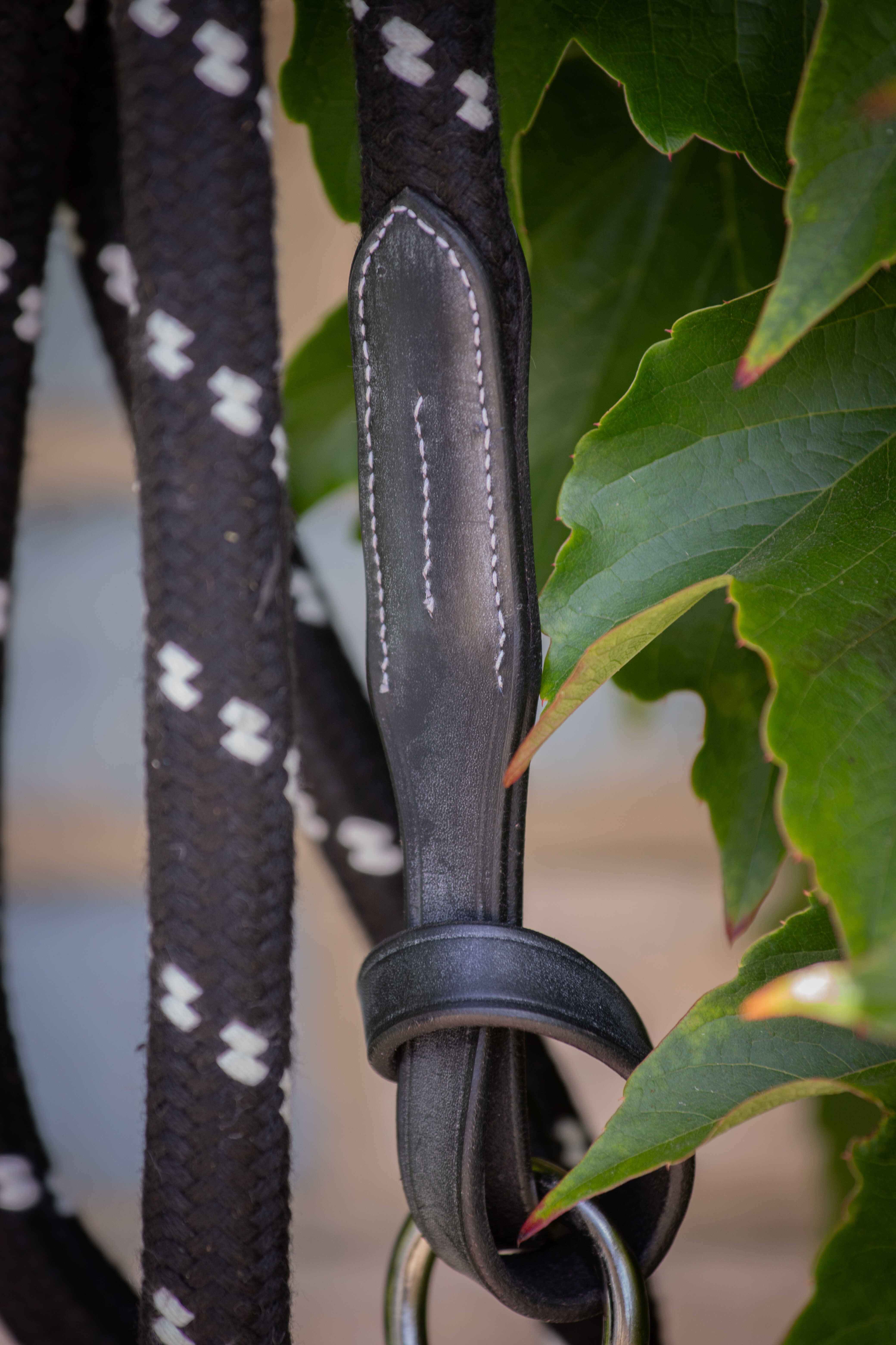 Pénélope Lunging Line with Leather Details Black - 3