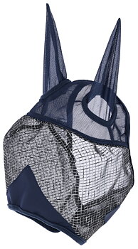 Covalliero Fly mask with ear and UV protection, navy