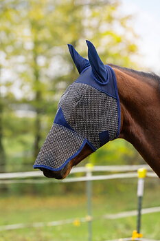 Kerbl Fly Mask with Ear and Nostril Protection -navy