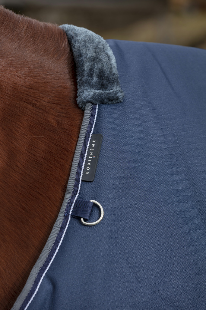 EQUITHEME TYREX 600 D Turnout Rug Navy/Grey 450 g - 4