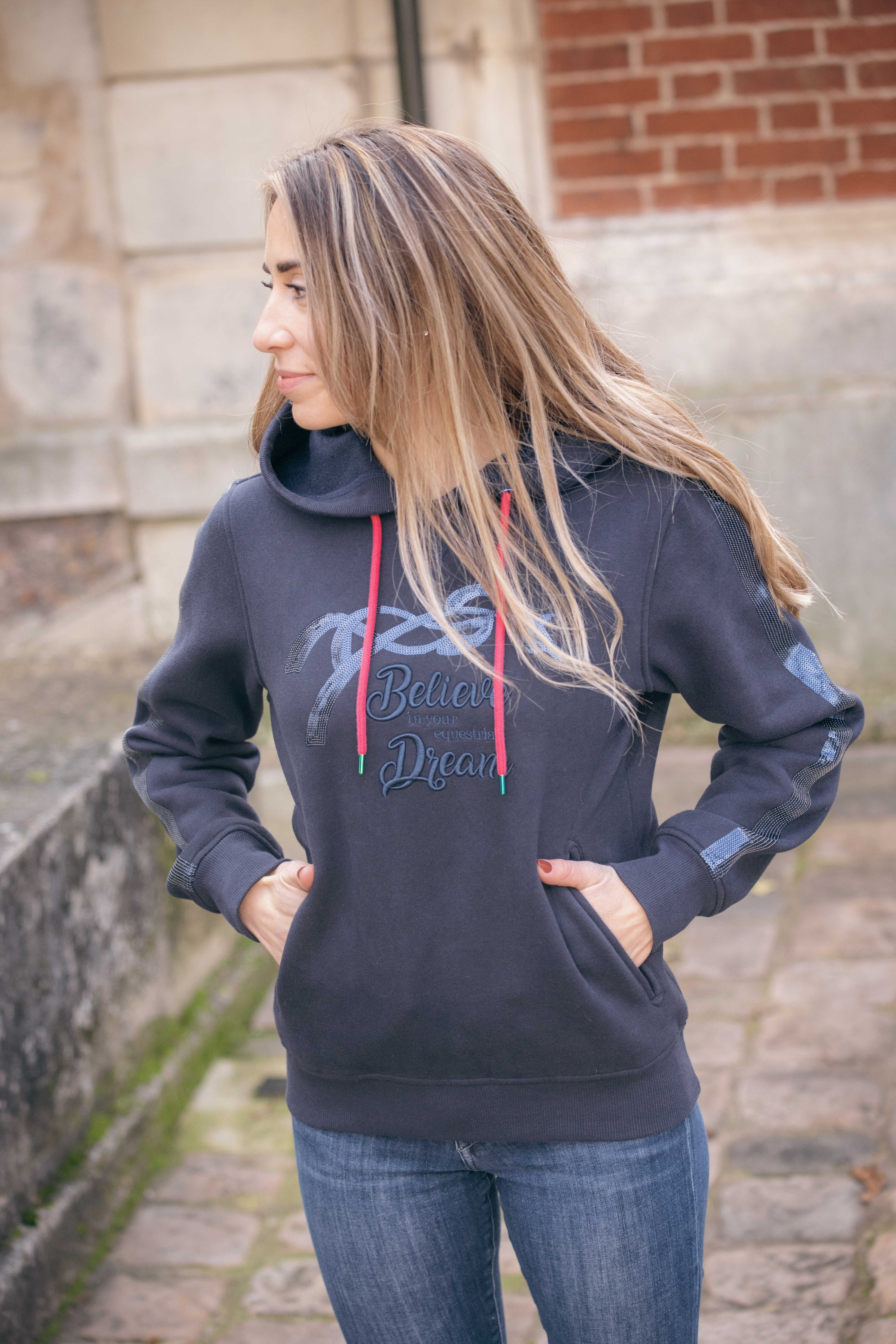 Pénélope Topty Hoodie Navy blue - 3