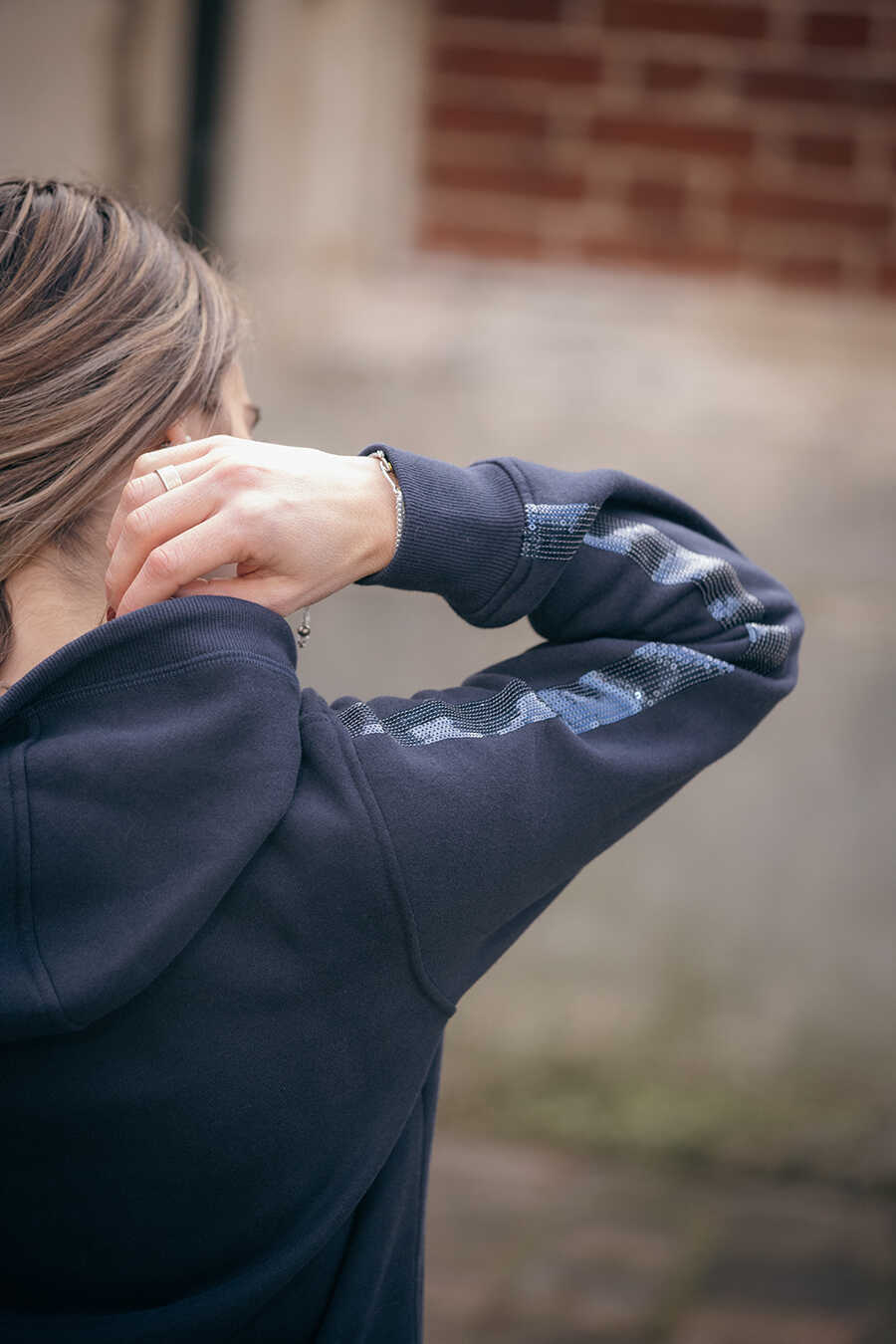 Pénélope Topty Hoodie Navy blue - 8