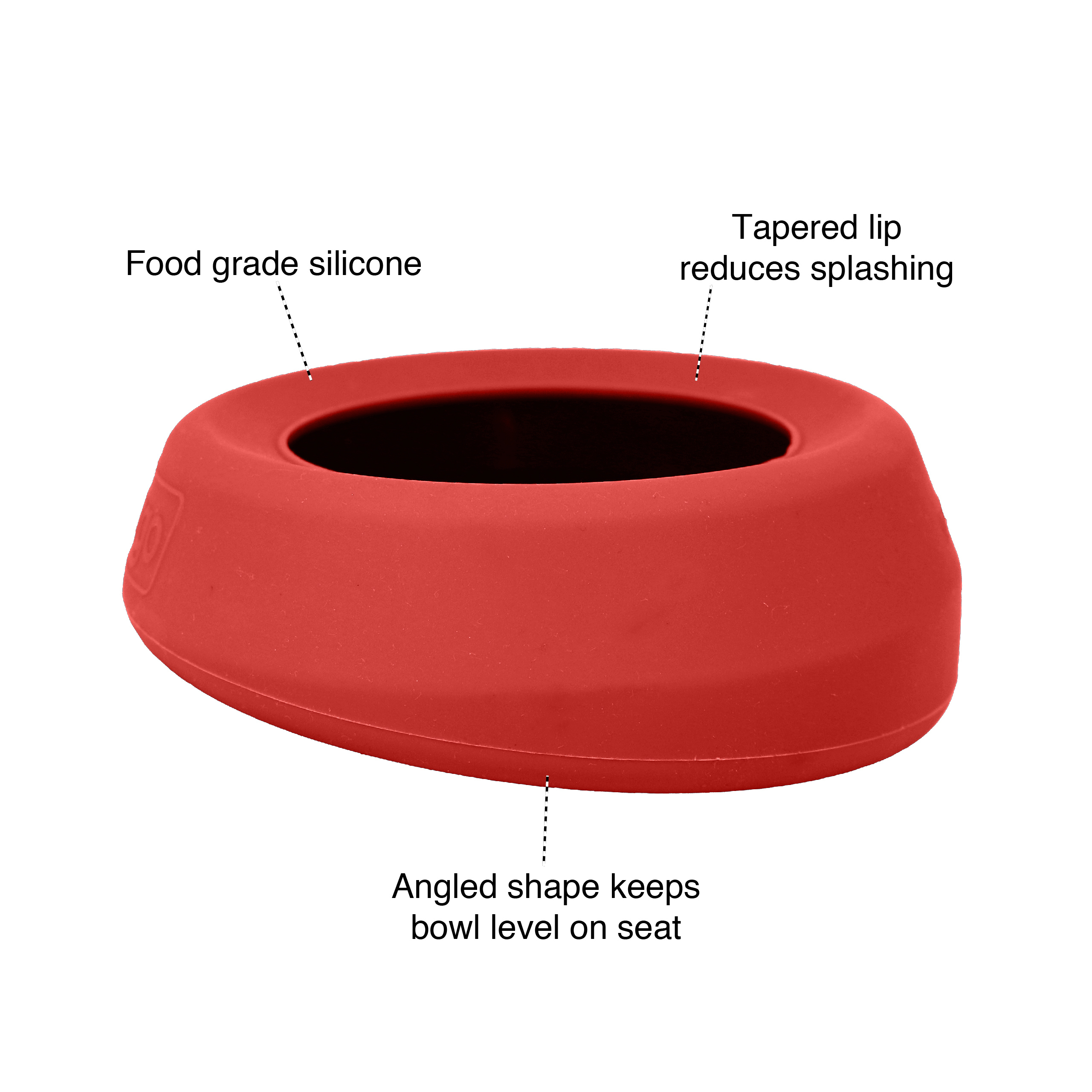 Kurgo Splash Free Bowl - Chili Red 